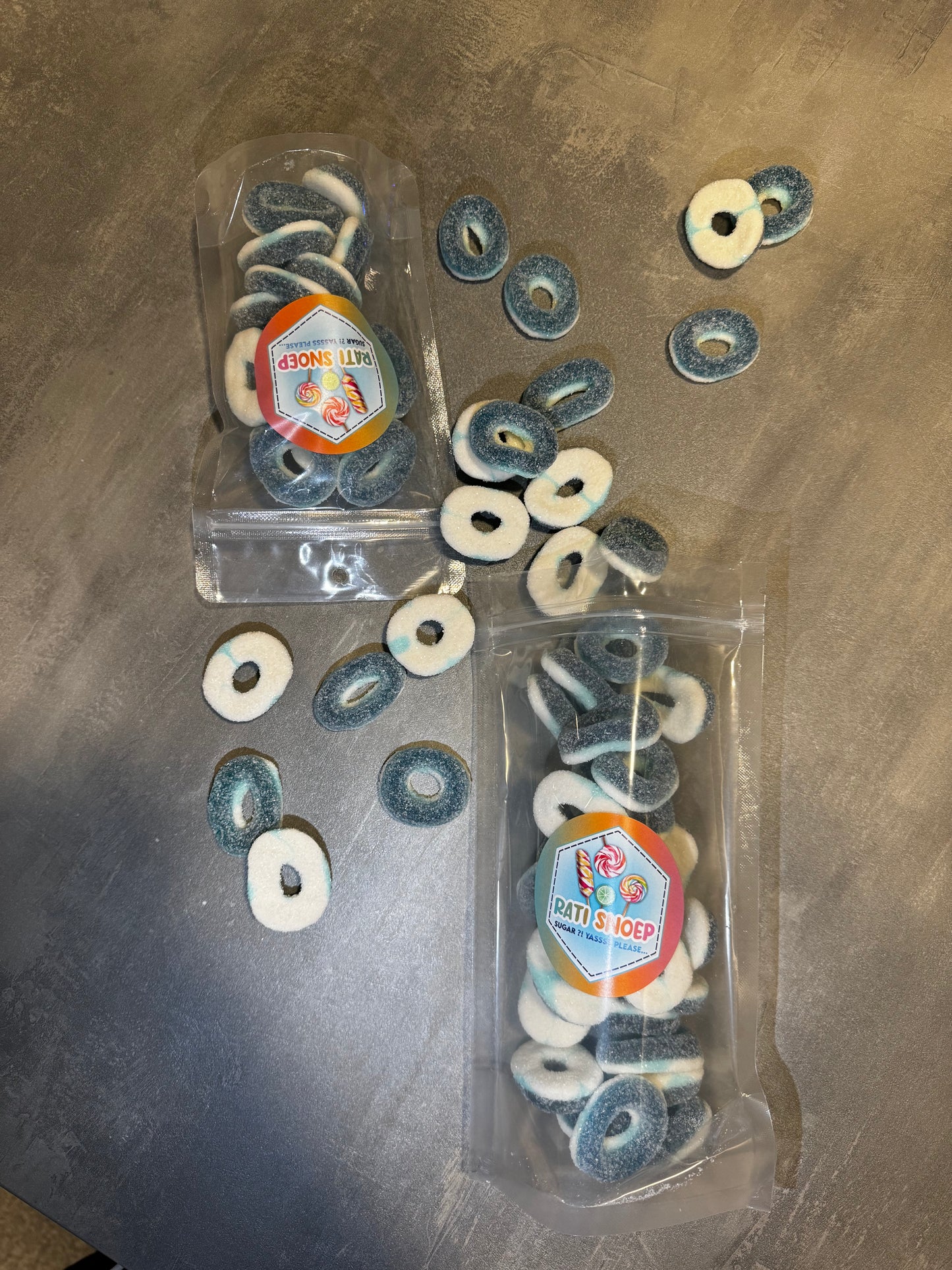 Sour blue raspberry rings