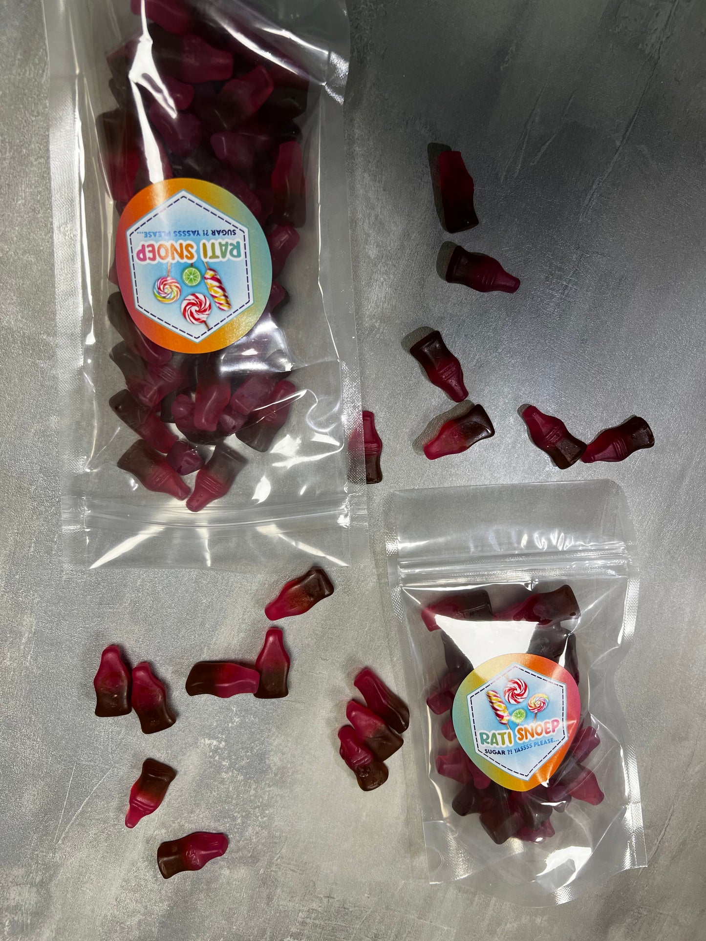 Cherry-Cola-Flaschen