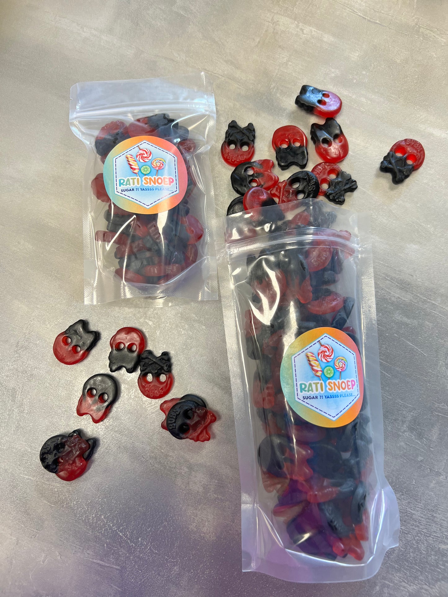 Bubs drop/aardbei skulls