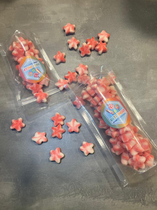 Red twist stars sugared