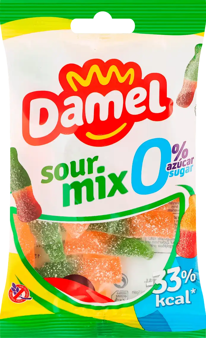 Damel sour mix suikervrij 90gr