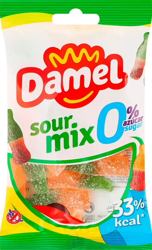 Damel sour mix suikervrij 90gr