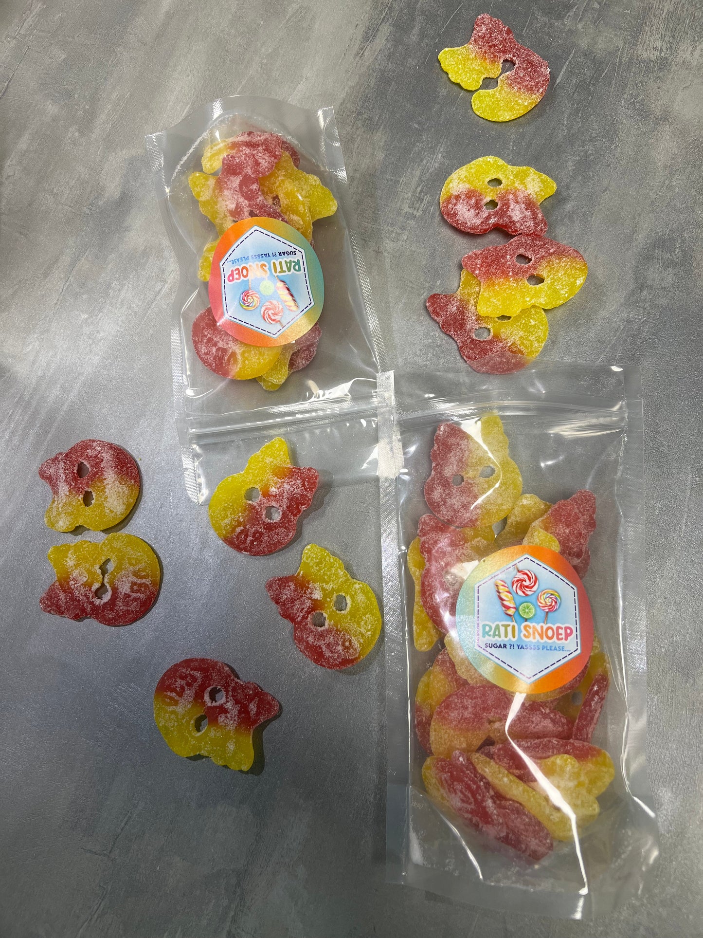 Bubs Rapsbery Lemon Sour skulls 125gr