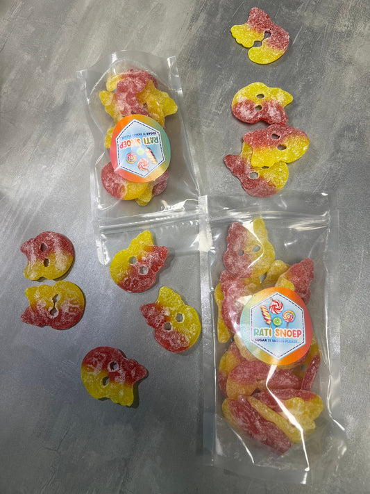 Bubs Rapsbery Lemon Sour skulls 125gr