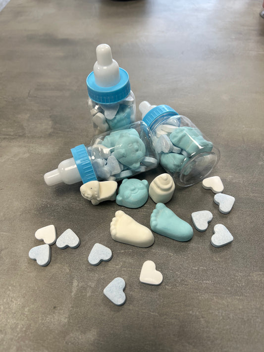 Papfles blauw babyshower/gender reveal