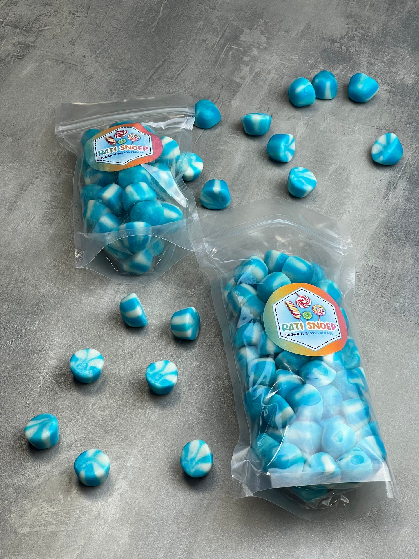 Jelly Blue Twist Kisses